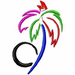 Flowers And Tree Embroidery Design 11 Flowers And Tree Embroidery Design 11